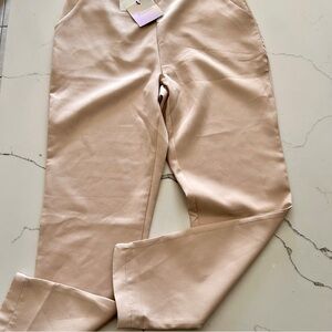 🌸2 for $40 NWT Misguided crepe High Waist Trouser Pink Blush Size M 8 Pants
